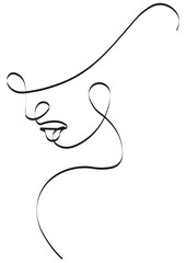 hand drawn sketch of a girl