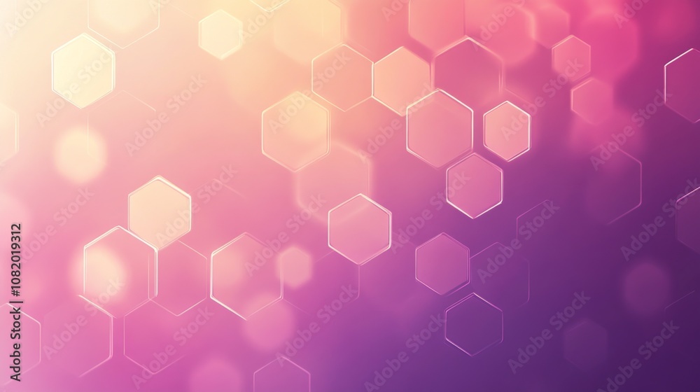 Fototapete abstract background with soft color gradients and hexagonal shapes for creative projects and designs
