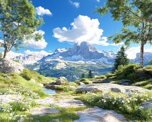 Obraz premium Stunning AI-Generated Abstract Art with Vivid Colors and Unique Patterns for Modern Design and Creative Projects