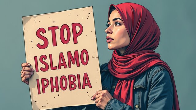 Empowered activist protests islamophobia with bold message