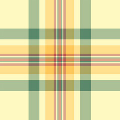 Decorating fabric pattern vector, 60s textile plaid background. Vivid tartan texture seamless check in light and pastel colors.