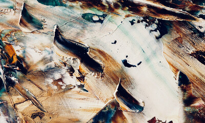 Abstract art background . Hand painting artwork on canvas .