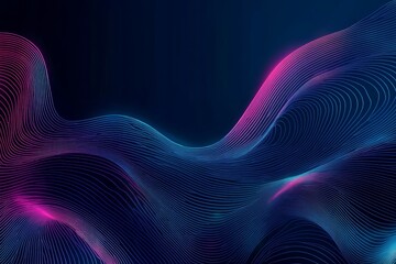 Digital abstract background, used for technological processes, neural networks, digital data storage, education, the basics of artificial intelligence. Cybernetic or technological wave banner.