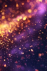 A blurred image of purple and yellow lights in the background, suitable for use as a textured element or abstract design