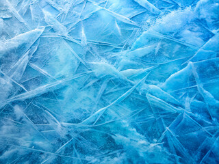 Abstract background blue ice pattern.