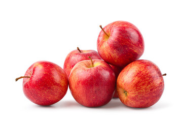 Red apple isolated on white background. Clipping path.