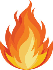 Fire flames icon. Fire flames. Flame symbols. Set of yellow and orange fire flame. Collection of hot flaming element. Fire, flame vector illustration.