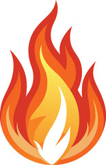 Fire flames icon. Fire flames. Flame symbols. Set of yellow and orange fire flame. Collection of hot flaming element. Fire, flame vector illustration.