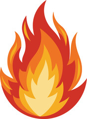 Fire flames icon. Fire flames. Flame symbols. Set of yellow and orange fire flame. Collection of hot flaming element. Fire, flame vector illustration.