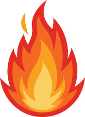 Fire flames icon. Fire flames. Flame symbols. Set of yellow and orange fire flame. Collection of hot flaming element. Fire, flame vector illustration.