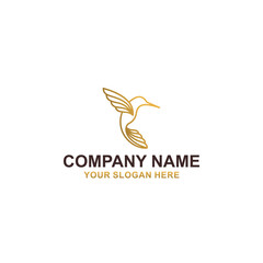 Bird color full logo vector illustration