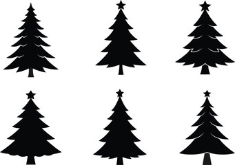 plain crismas tree icon design for your company. christmas tree icon sign marker - vector.