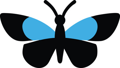 Butterfly for logo, blue butterfly