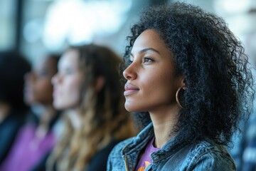 Audience engagement conference hall portrait indoor close-up inspiration