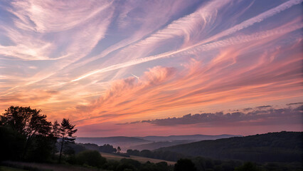 Obraz premium sunset in the mountains