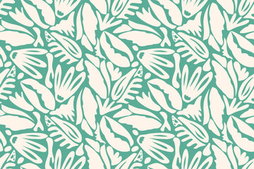 Flower seamless pattern design with beautiful flower and leaves. Flower art. floral and leaf pattern design for fabric, cotton, wallpaper, satin, gift wrap, carpet, background.	