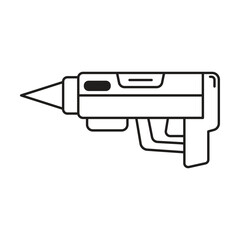 Caulk Gun icon vector on white background