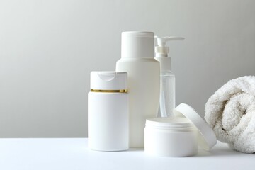 Personal hygiene products on the table