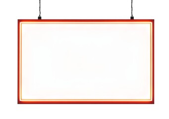 Hanging board for displaying advertisements, on White Background