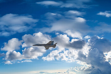 photographs of fighter jets, airplanes with power and elegance in the blue sky with white clouds