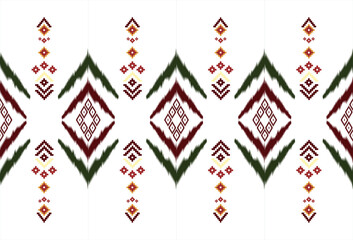 embroidery abstract Traditional geometric ethnic fabric pattern ornate elements with ethnic patterns