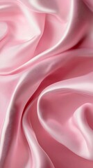 Obraz premium Soft Pastel Pink Fabric Backdrop for Skincare or Fashion Accessory Presentation