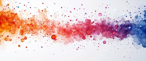 Obraz premium Abstract Watercolor Art: Colorful Fluid Ink Design