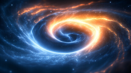 spiral galaxy in space