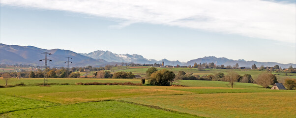 Fototapeta premium Panorama et Pyrénées