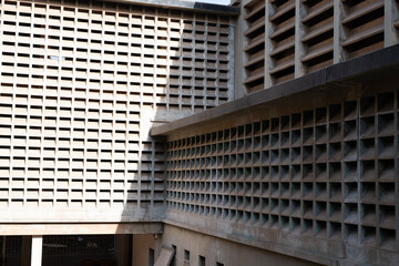 vue extérieur de l'ancien palais de justice de la ville de Dakar au Sénégal en Afrique de...