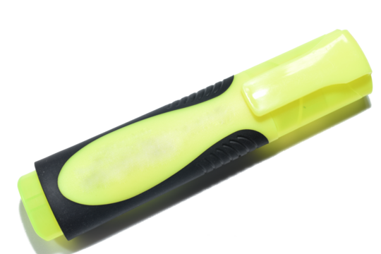 A yellow text marker lies on a PNG background.