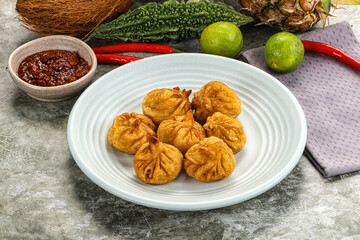 Tibetian cuisine - Momo stuffed dumplings