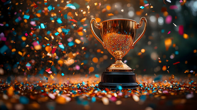 Trophy Raining Background