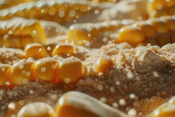 A close-up shot of various foods on a table, great for use in recipes, meal planning, or as a decorative image