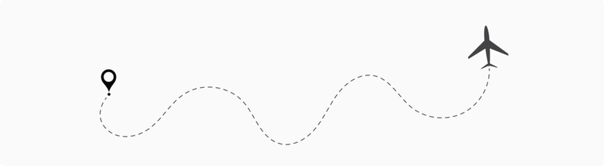 Naklejka premium Winding road. Journey traffic curved highway. Road to horizon in perspective. Winding asphalt empty line isolated vector