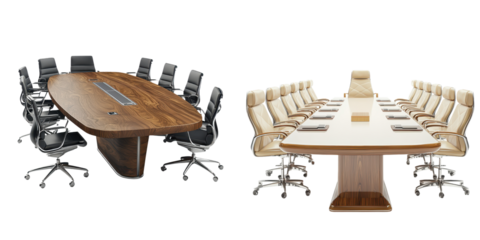 Modern Conference Room with Ergonomic Chairs and Table