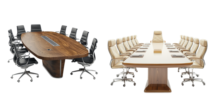 Modern Conference Room with Ergonomic Chairs and Table
