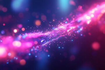  Vibrant Fiber Optic Light Trail in Purple and Blue 