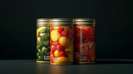 Canned food isolated. canned food. Ultra realistic. Photorealistic hypermaximalist advertising photography hyper realistic fine detail