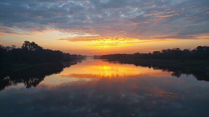 Breathtaking Sunset Over the Sea