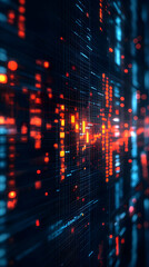 Abstract Background - Digital Data Stream Illustration