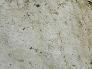 Chalk wall with flint ribbons - Chalk coast of Rügen with its characteristic flint bands is evidence of geological history