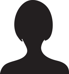 Woman Avatar Silhouette Illustration