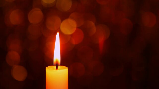 footage of candle dark background