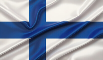 Obraz premium finnish flag for national Day or Independence Day of finland