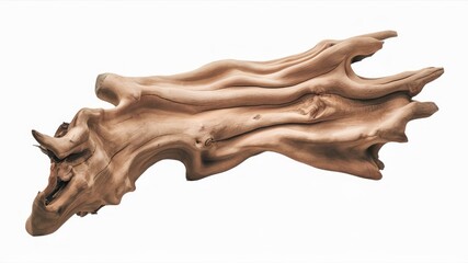 Driftwood Abstract: A mesmerizing driftwood sculpture, its gnarled and weathered form evokes a sense of natural beauty and the passage of time.