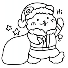 Santa Claus little bear
