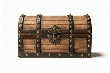 Wooden Treasure Chest: A rustic, antique-style wooden chest with metal accents, perfect for adding a touch of history and adventure to your designs. Ideal for game design, fantasy illustrations.