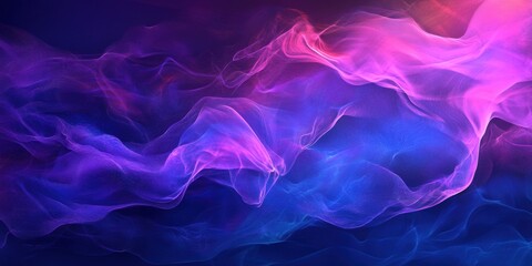 Obraz premium Digital background for tech processes, neural networks, blue and puple colors 