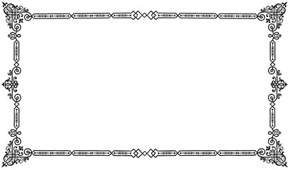 19世紀活版印刷　飾り罫